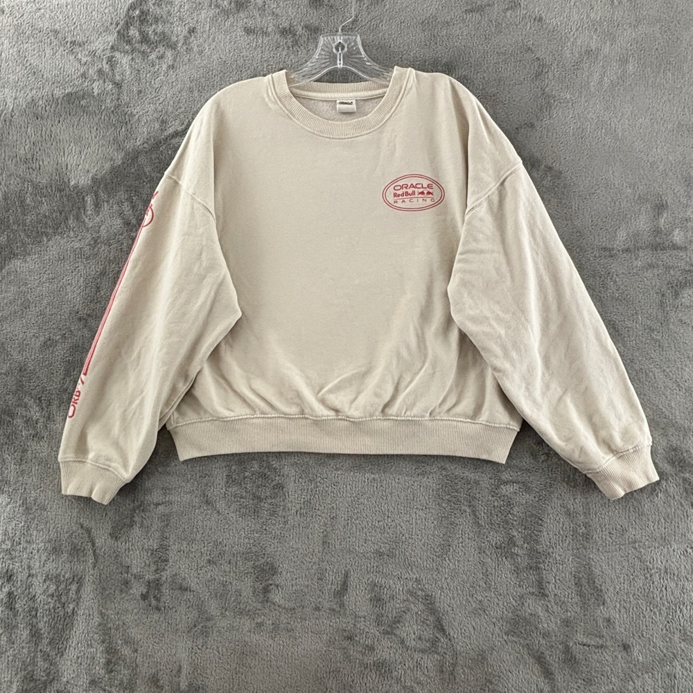 American Eagle x Oracle Red Bull F1 Racing Crewneck Sweatshirt Womens M Cream